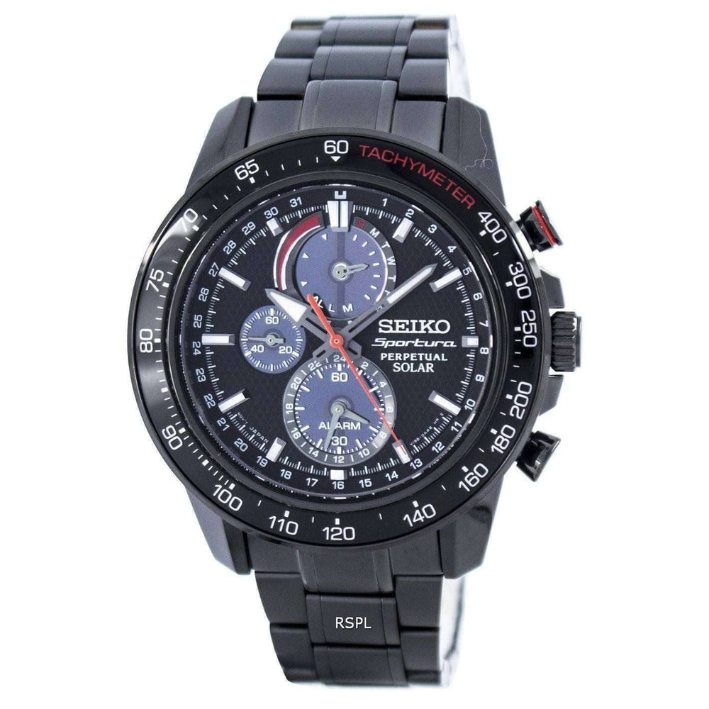 Seiko Sportura Perpetual Solar Multi-function SSC427P1 Men's Watch