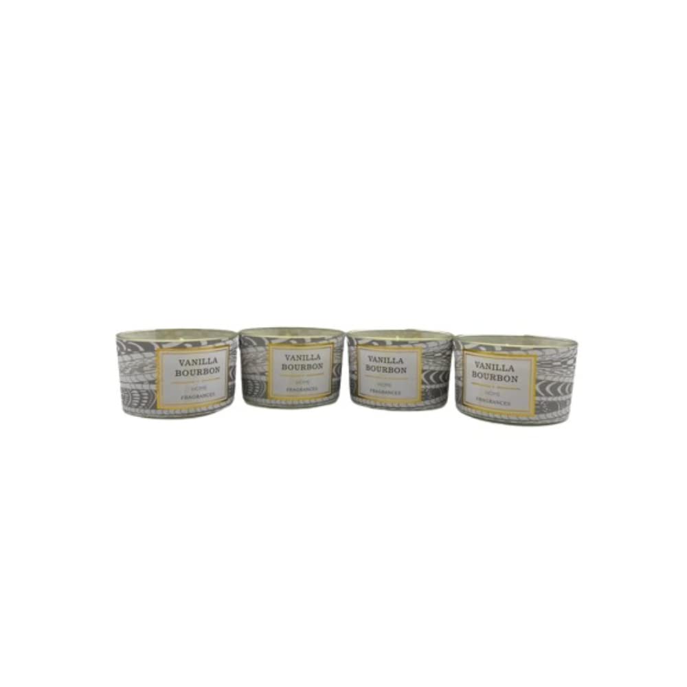 Byft Home Fragrances Candles Perfect For Relaxation 100g - Vanilla Bourbon - Pack Of 4 Byft Home Fragrances Candles Perfect For Relaxation 100g - Vanilla Bourbon - Pack Of 4