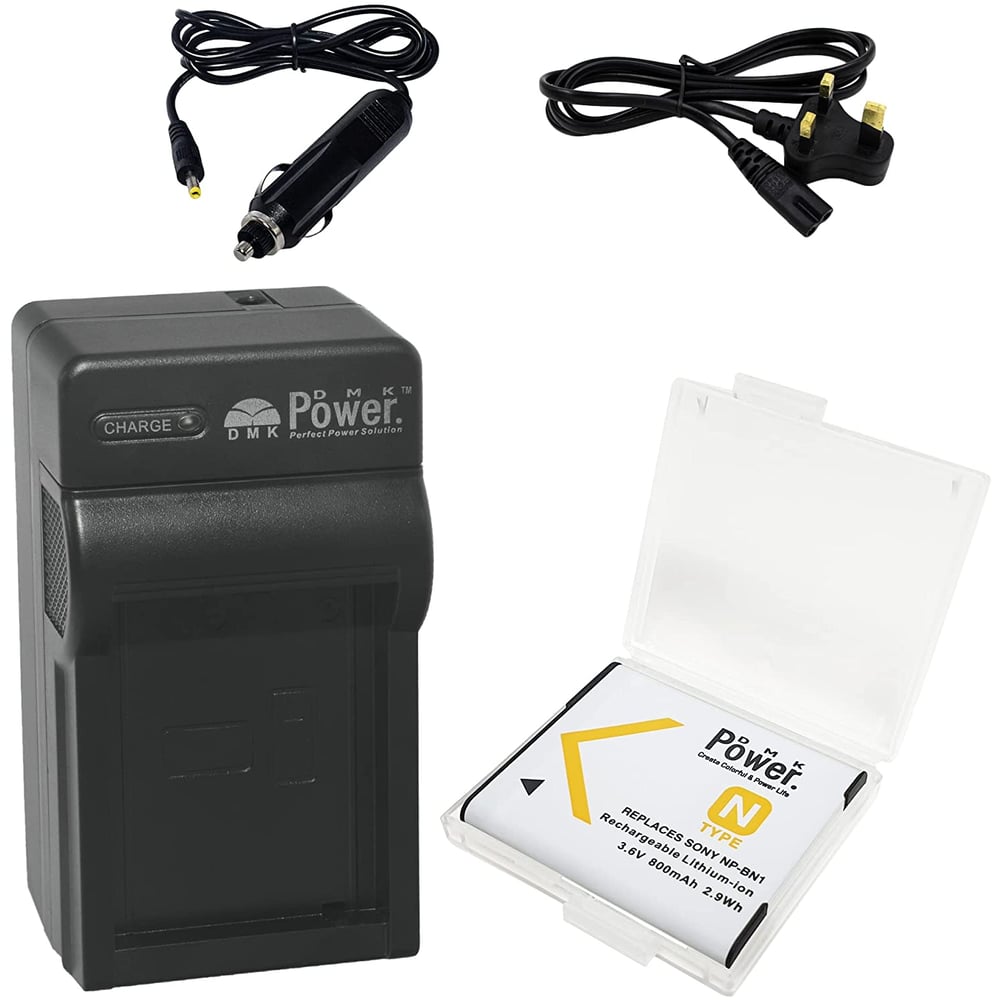 Dmk Power Np-bn1 (800mah) Rechargeable Battery With Protection Box And Tc600c Car/eu Cable Battery Charger Dmk Power Np-bn1 (800mah) Rechargeable Battery With Protection Box And Tc600c Car/eu Cable Battery Charger