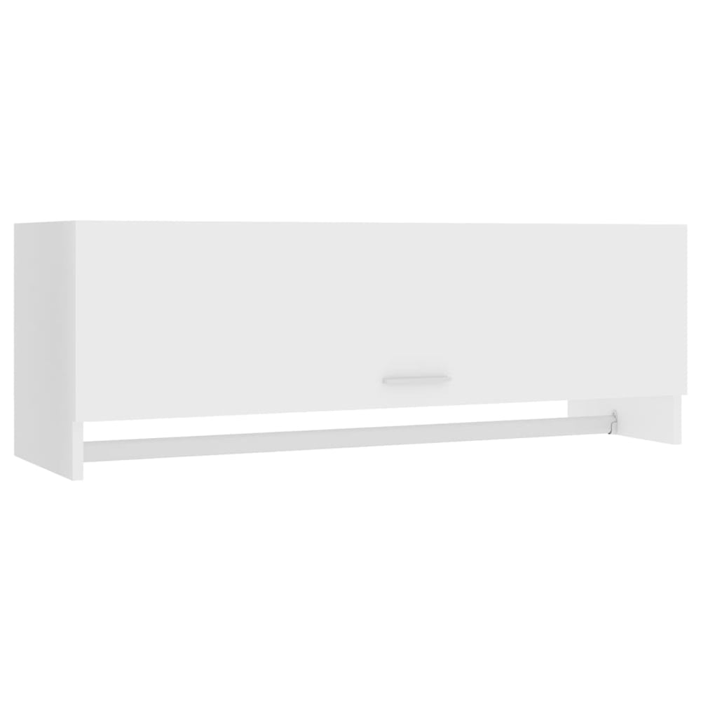 Vidaxl Wardrobe White 100x32.5x35 Cm Engineered Wood Vidaxl Wardrobe White 100x32.5x35 Cm Engineered Wood