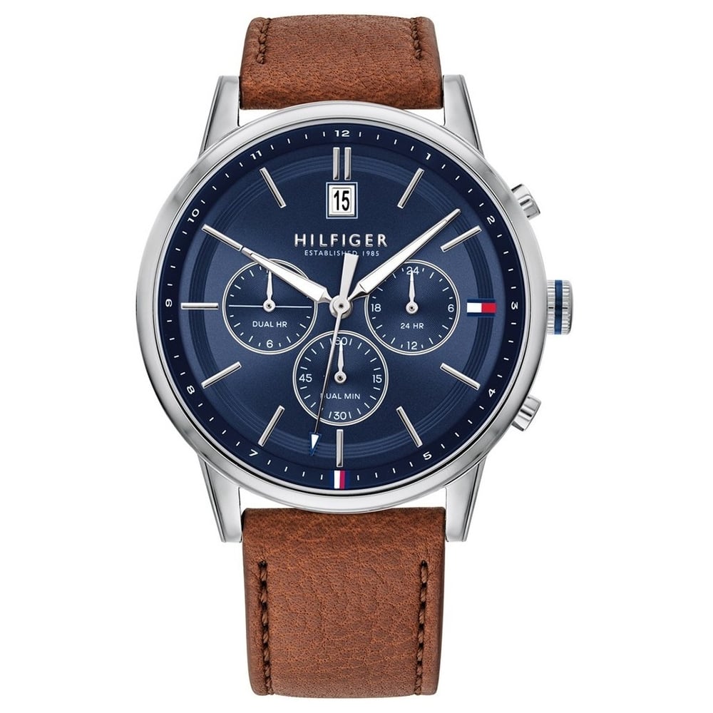 Tommy Hilfiger Kyle Brown Leather Men Watch 1791629