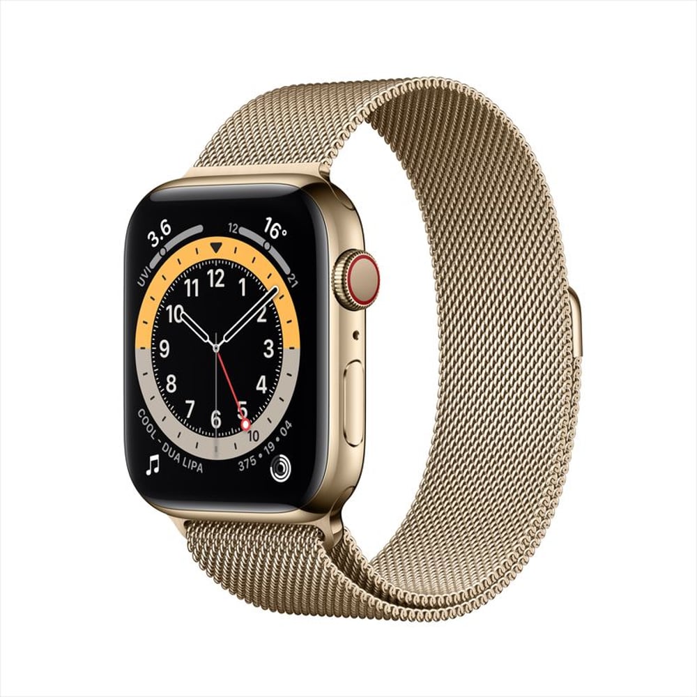 Apple Watch Series 6 GPS+Cellular 44mm Gold Stainless Steel Case with Gold Milanese Loop Apple Watch Series 6 GPS+Cellular 44mm Gold Stainless Steel Case with Gold Milanese Loop