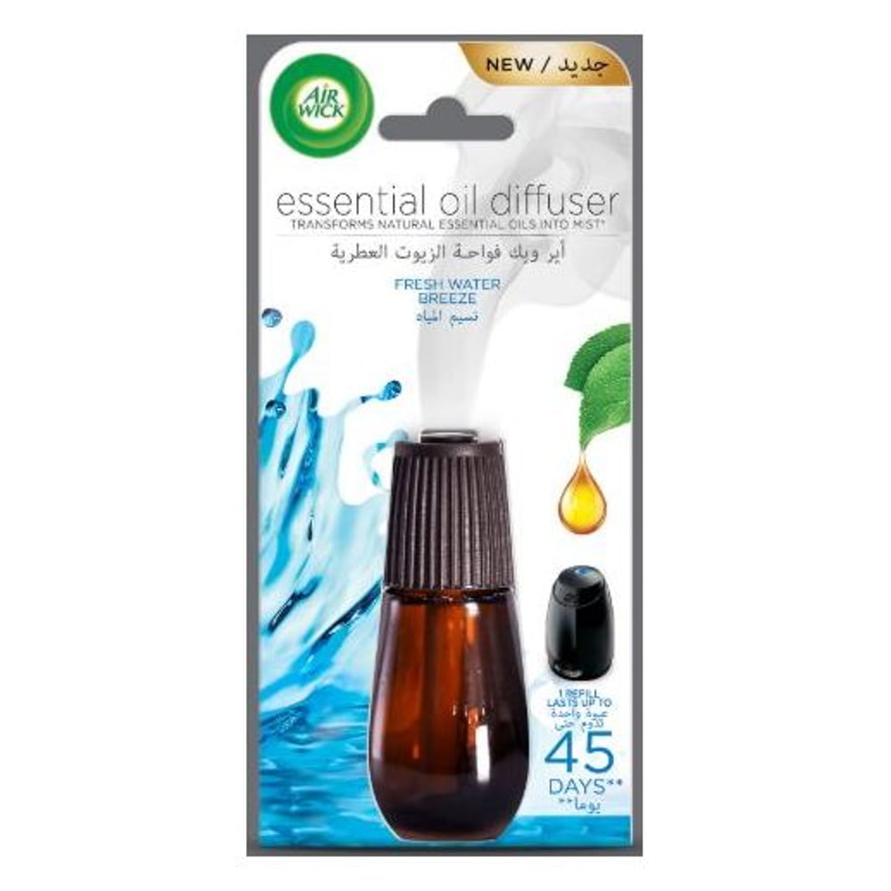 Airwick Air Freshner Essential Oil Diffuser Refill Fresh Water Breeze