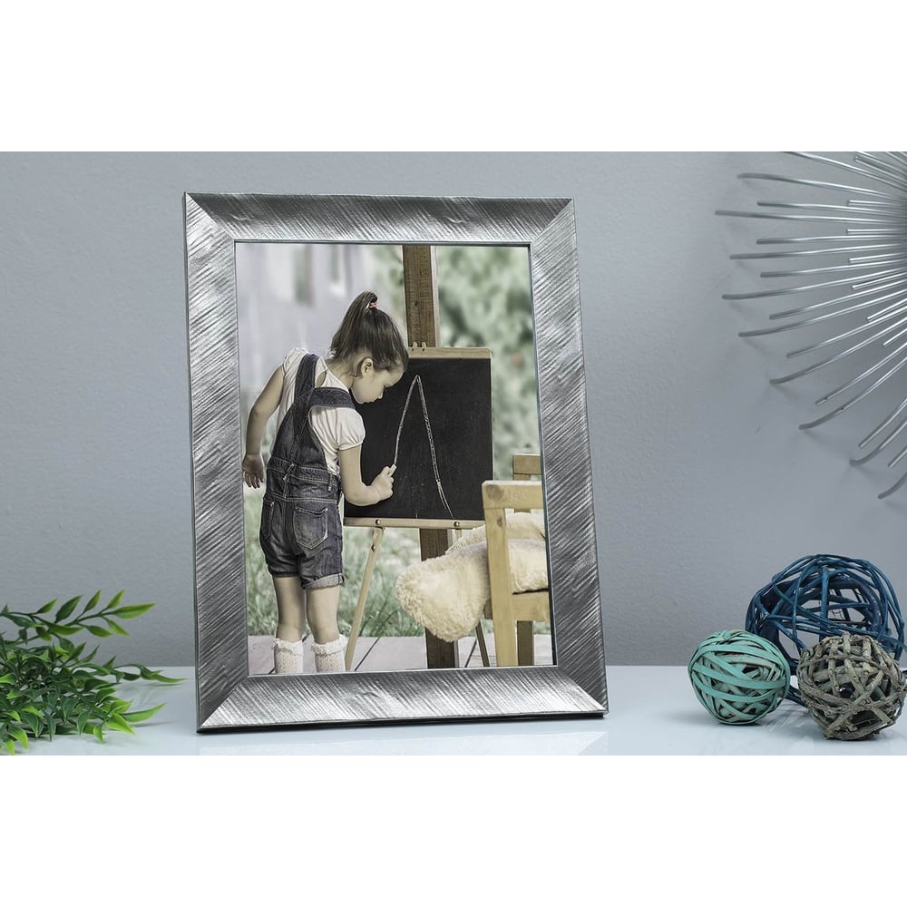 Belle Photo Frame 8.5x12 Inch Silver