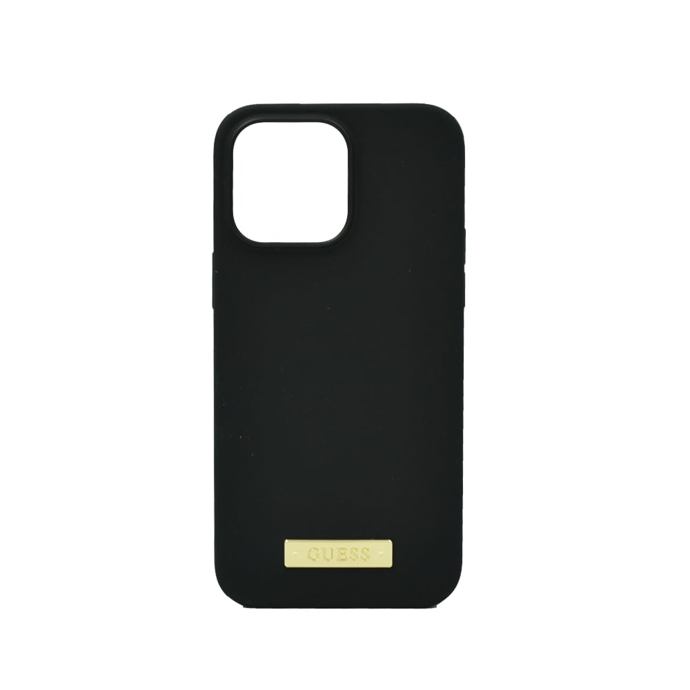 Guess Magsafe Liquid Silicone Logo Hard Case For Iphone 14 Pro Max Plate Black Guess Magsafe Liquid Silicone Logo Hard Case For Iphone 14 Pro Max Plate Black