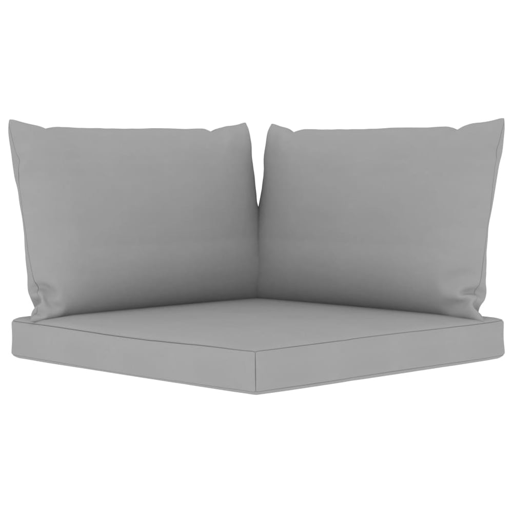 Vidaxl Pallet Sofa Cushions 3 Pcs Grey Fabric Vidaxl Pallet Sofa Cushions 3 Pcs Grey Fabric