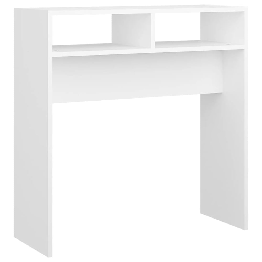 vidaXL Console Table White 78x30x80 cm Engineered Wood vidaXL Console Table White 78x30x80 cm Engineered Wood
