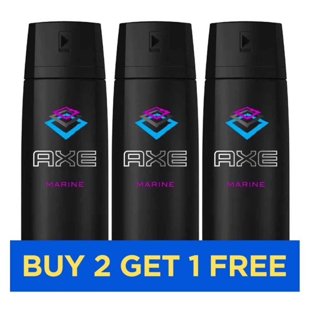 Axe Marine Body Spray 150ml - Buy 2 Get 1 Free