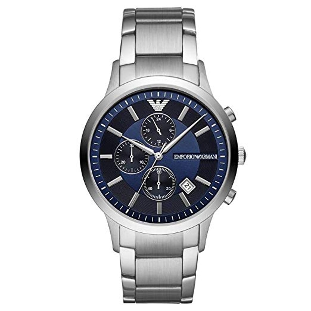 Emporio Armani AR11164 Renato Silver Stainless Steel Men Watch Emporio Armani AR11164 Renato Silver Stainless Steel Men Watch