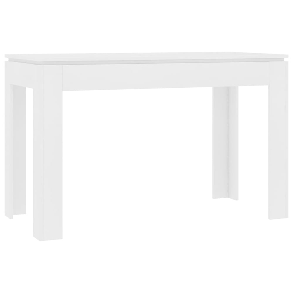 vidaXL Dining Table White 120x60x76 cm Engineered Wood