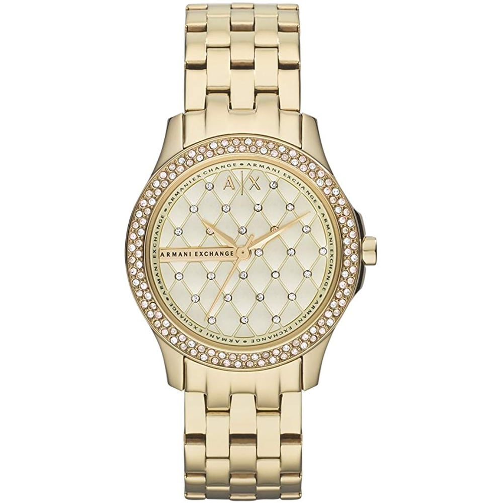 Armani Exchange Hamilton Gold Stainless Steel Women Watch AX5216