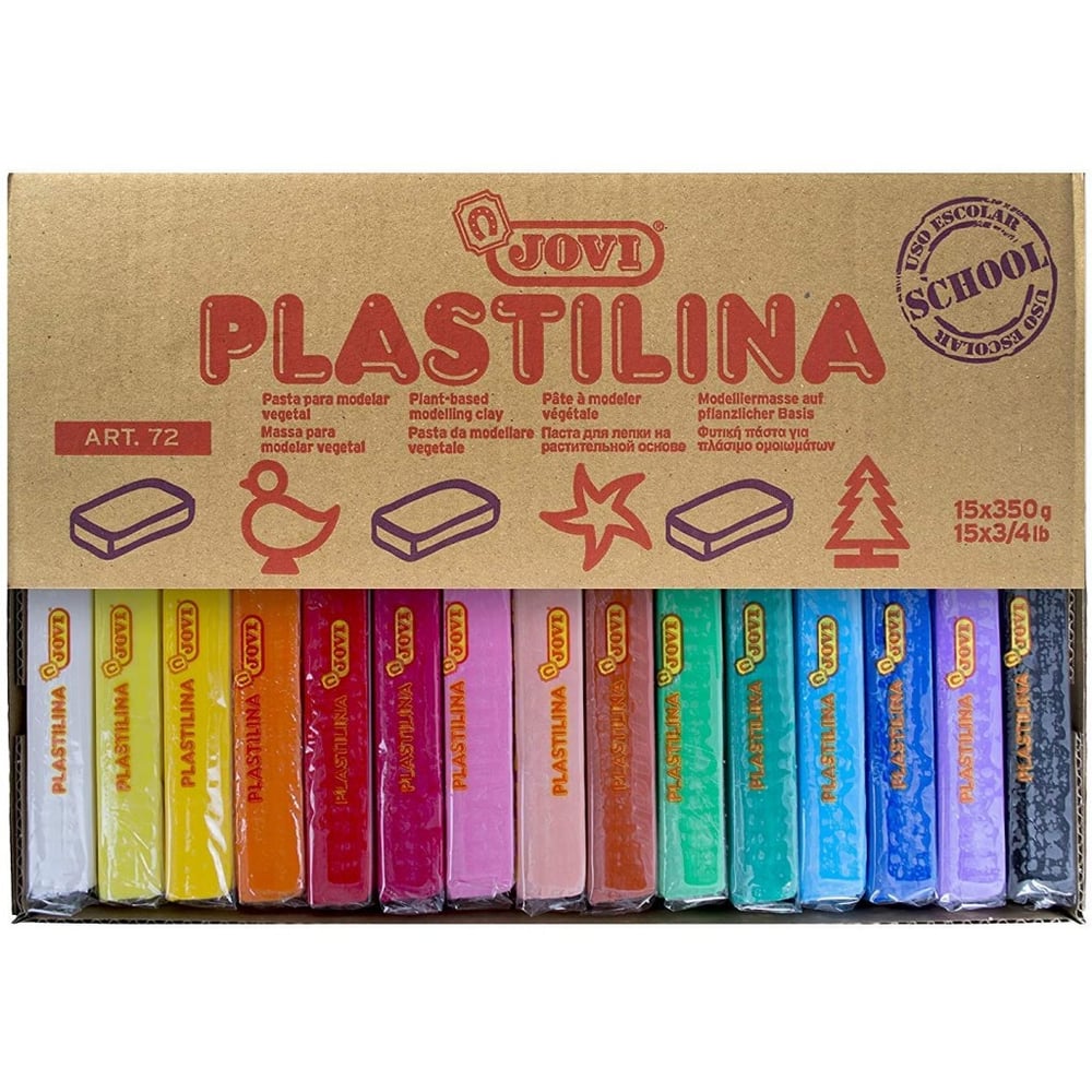 Jovi Plastilina Modelling Clay 15color 350g Each Jovi Plastilina Modelling Clay 15color 350g Each