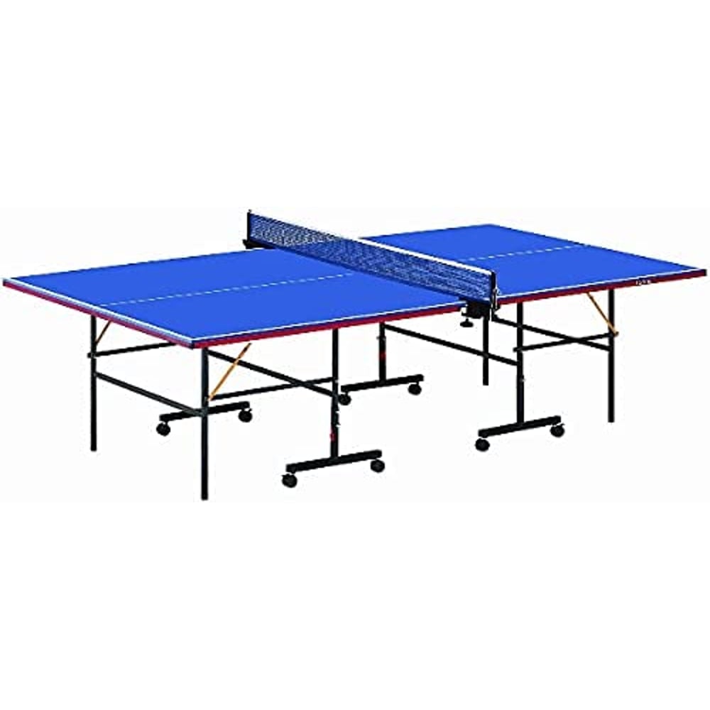 ULTIMAX Professional Foldable Table Tennis Tables Table Ping Pong Table Foldable-Indoor With Post and Net, Blue