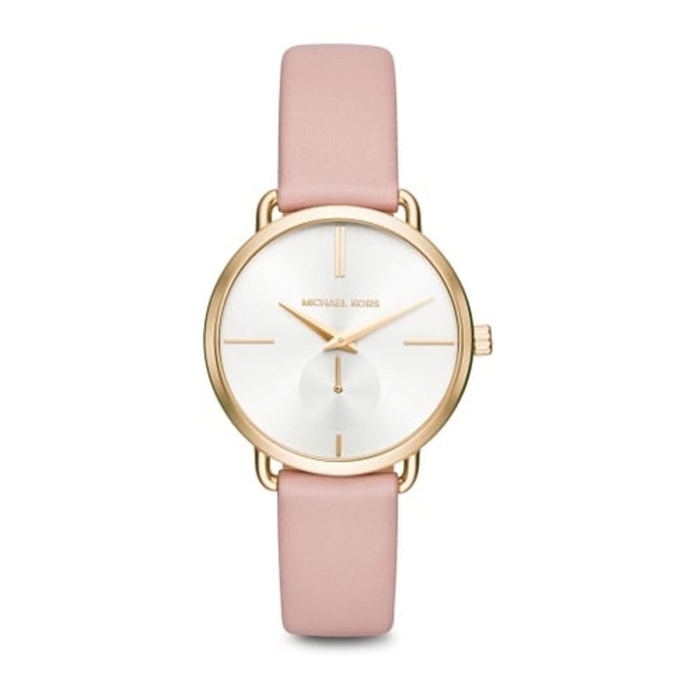 Michael Kors MK2659 Portia White Dial Blush Pink Leather Ladies Watch