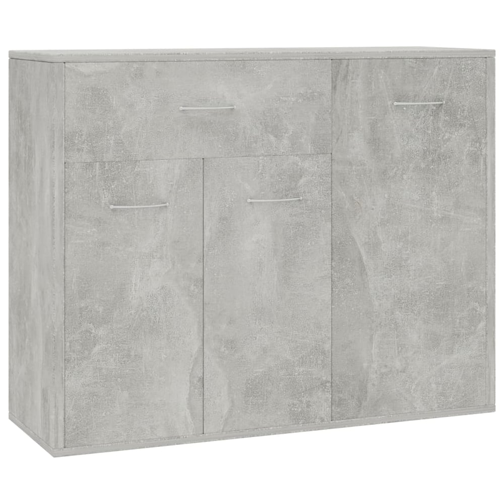 vidaXL Sideboard Concrete Grey 88x30x70 cm Engineered Wood