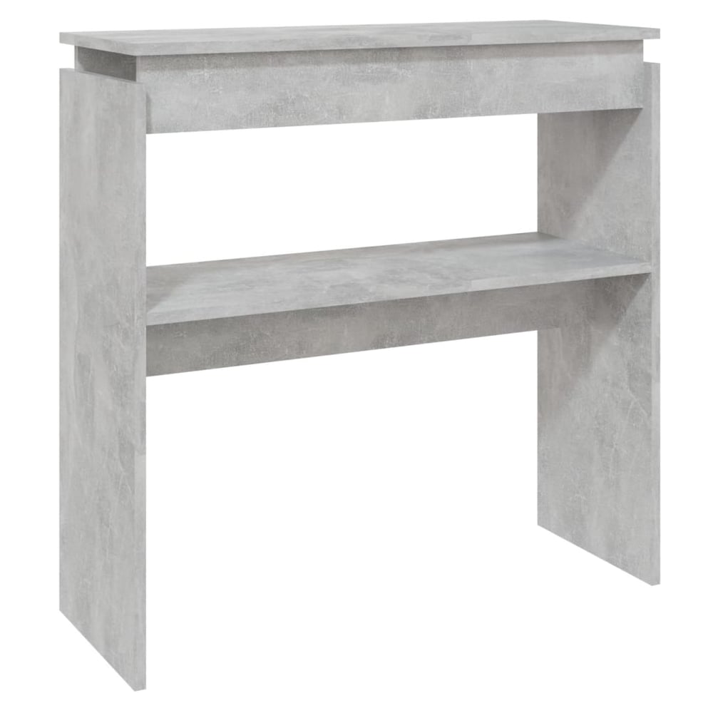Vidaxl Console Table Concrete Grey 80x30x80 Cm Engineered Wood Vidaxl Console Table Concrete Grey 80x30x80 Cm Engineered Wood