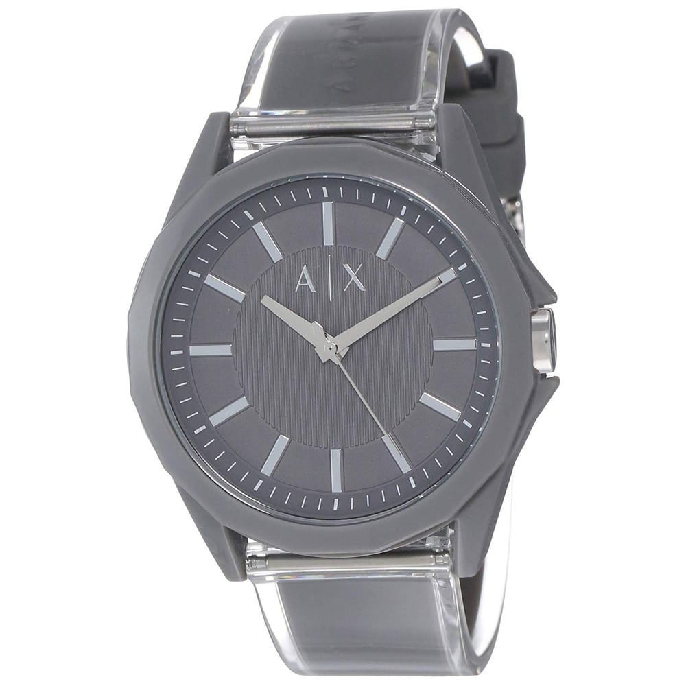 Armani Exchange Drexler Grey Silicon Men Watch AX2633