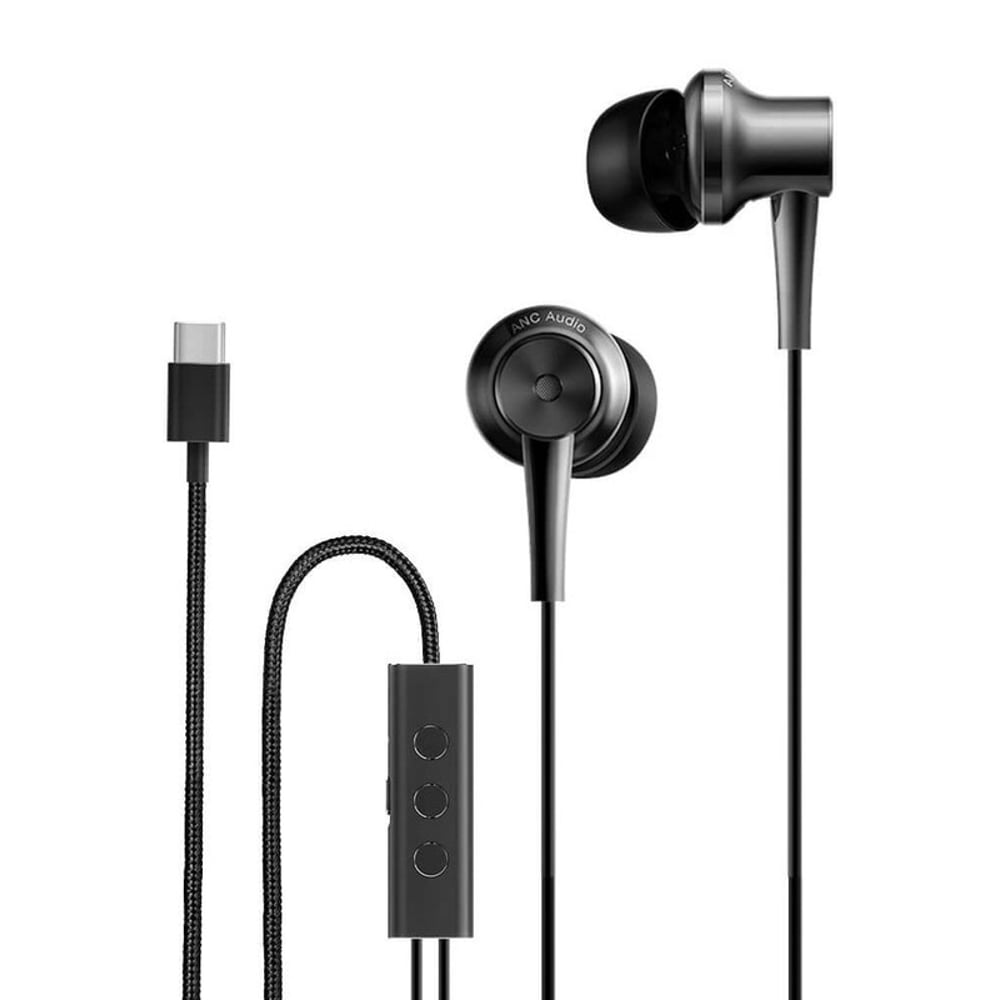 Xiaomi Mi Active Noise Cancellation Type-c In-ear Earphone Headset Wired Headphones In-line Control With Mic - For Smartphone & Notebook - Black Xiaomi Mi Active Noise Cancellation Type-c In-ear Earphone Headset Wired Headphones In-line Control With Mic - For Smartphone & Notebook - Black