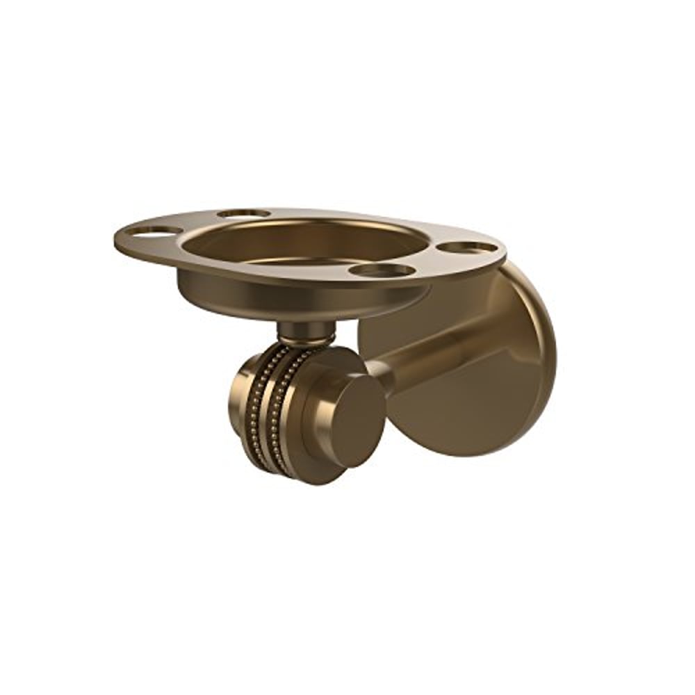Allied Precision Industries Allied Brass 7226D-Bbr Satellite Orbit Two Collection Tumbler And Toothbrush Holder With Dotted Accents, Brushed Bronze