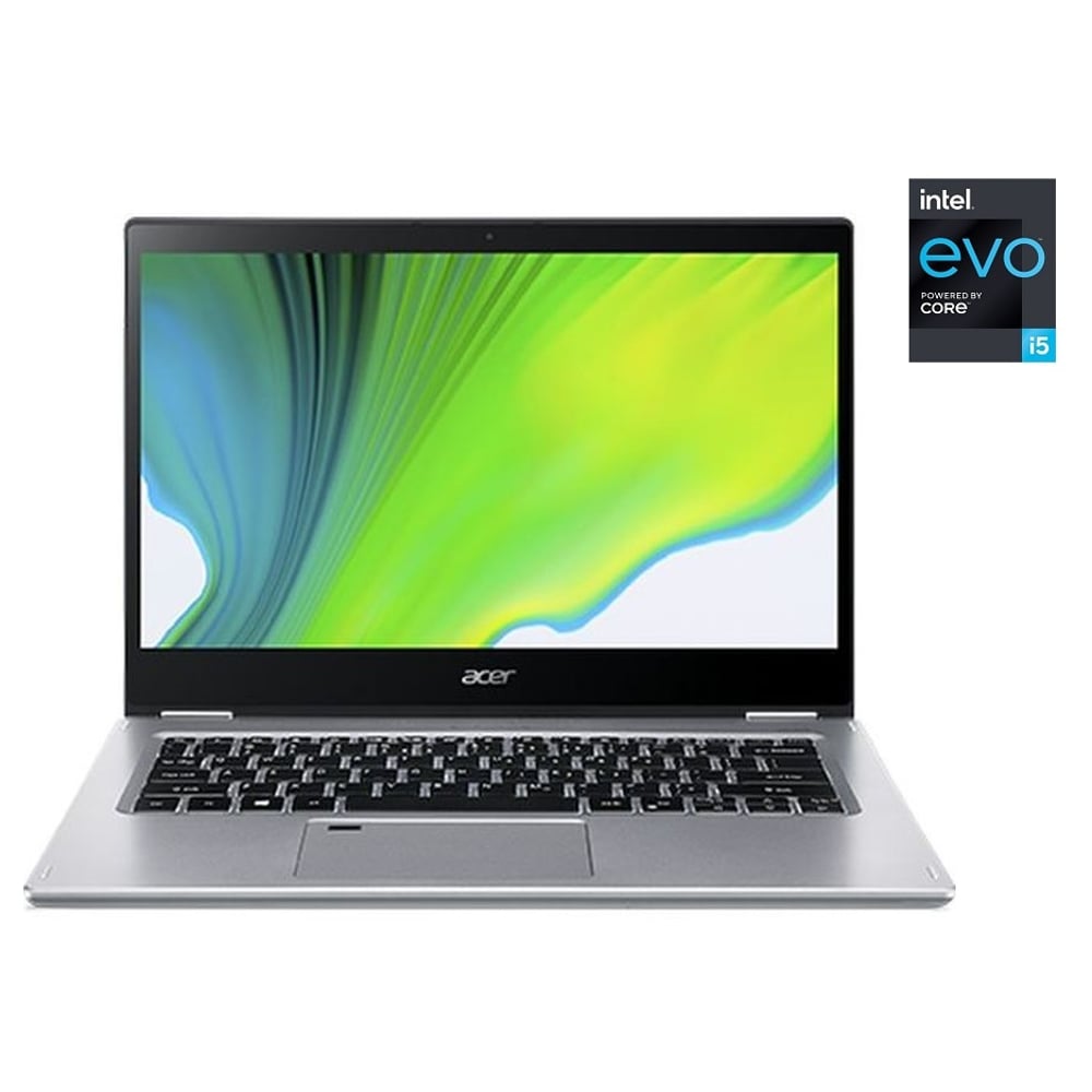 Acer Spin 3 2 in 1 Laptop - 11th Gen Core i5 2.4GHz 8GB 512GB Win10 13.3inch Silver English/Arabic Keyboard WQXGA (2021) Middle East Version Acer Spin 3 2 in 1 Laptop - 11th Gen Core i5 2.4GHz 8GB 512GB Win10 13.3inch Silver English/Arabic Keyboard WQXGA (2021) Middle East Version
