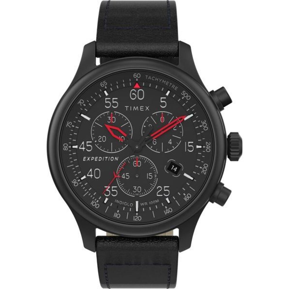 TIMEX Expedition Black Leather Analog Men Watch TW2T73000 TIMEX Expedition Black Leather Analog Men Watch TW2T73000