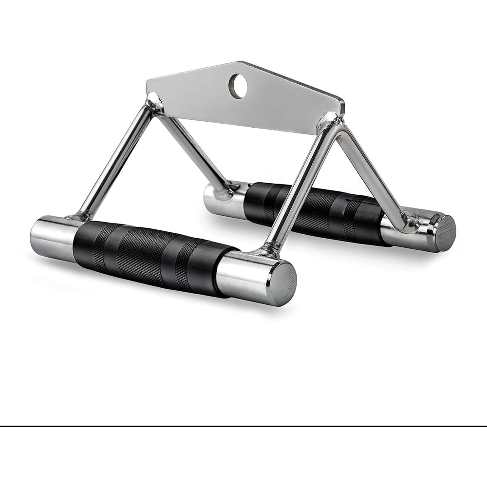 ULTIMAX V-Handle with Rotation and Rubber Cable Machine Attachment Exercise Handle, Rowing Machine Handle Set Pull Down Exercise Handles ULTIMAX V-Handle with Rotation and Rubber Cable Machine Attachment Exercise Handle, Rowing Machine Handle Set Pull Down Exercise Handles