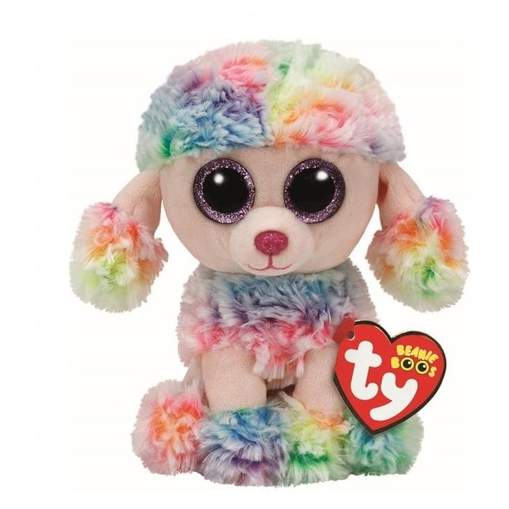 TY 37145 Beanie Boos Dog Rainbow Multi Color