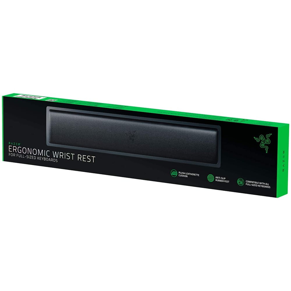 Razer Ergonomic Wrist Rest Standard Full Sized, Plush Leatherette rc21-01470200-r3m1 Razer Ergonomic Wrist Rest Standard Full Sized, Plush Leatherette rc21-01470200-r3m1