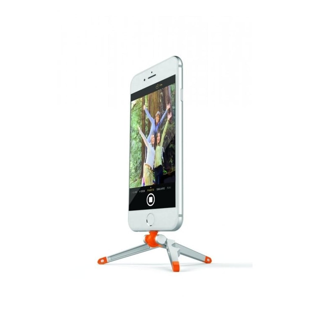 Kenu Stance Compact Tripod for iPhone Silver/Orange