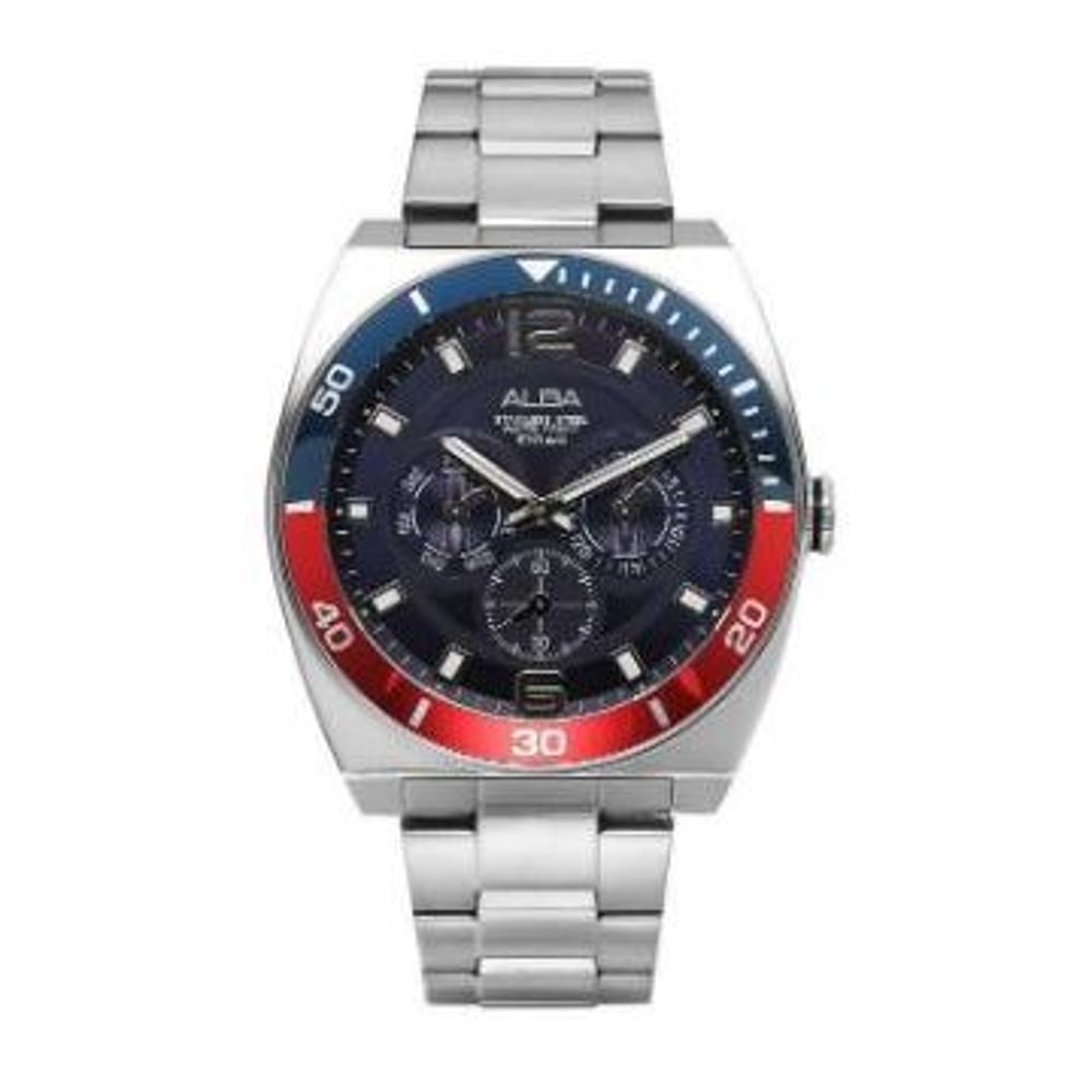 Alba AP 6525X Stainless Steel/Blue Gent's Watch