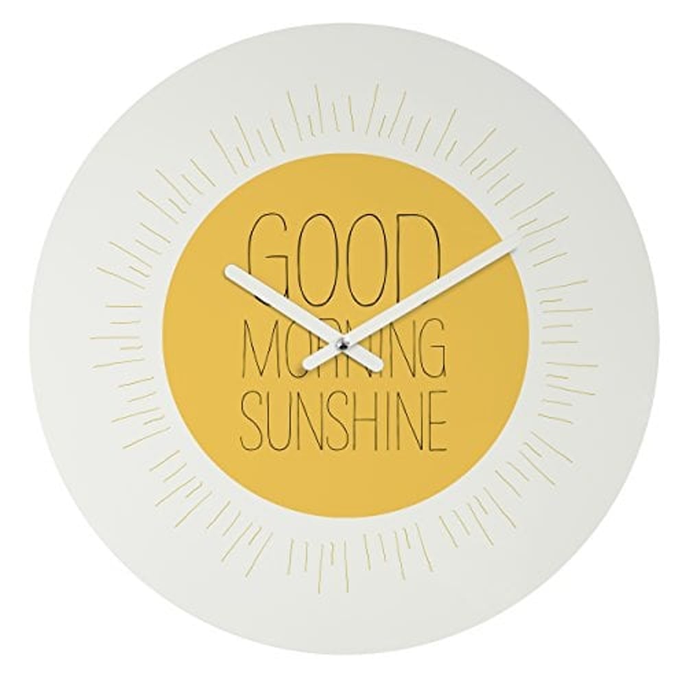 Deny Designs Allyson Johnson, Morning Sunshine, Round Clock, Round, 12