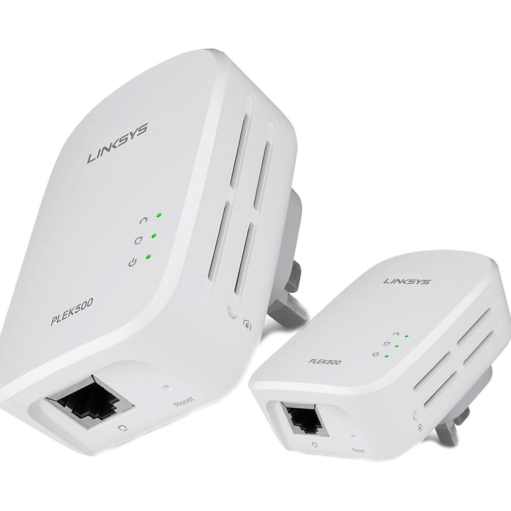 Linksys PLEK500 Powerline Homeplug AV2 Network Adaptor Kit
