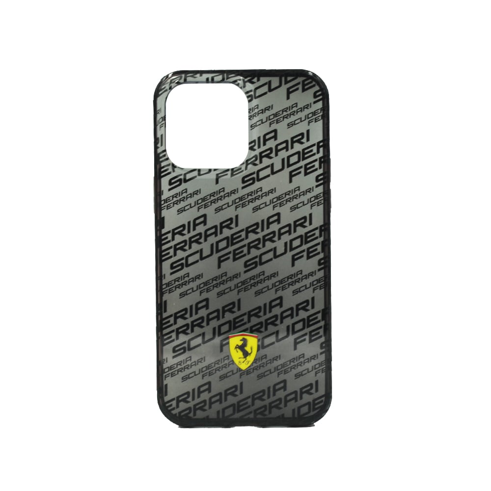 Ferrari Gradient Pc/Tpu Case With Allover Scuderia & Dyed Bumper For Iphone 14 Pro Max Black Ferrari Gradient Pc/Tpu Case With Allover Scuderia & Dyed Bumper For Iphone 14 Pro Max Black