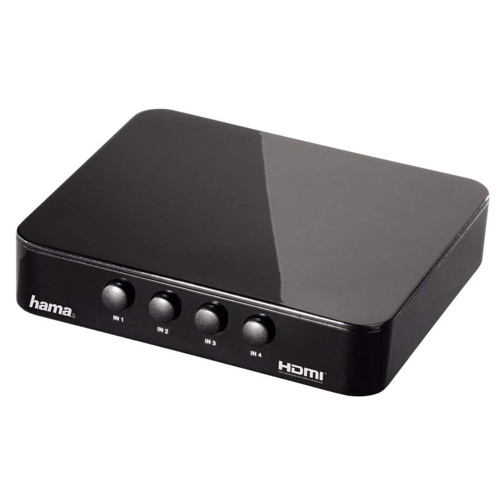 Hama G410 4 Port HDMI Switching Hub Black 83186 Hama G410 4 Port HDMI Switching Hub Black 83186