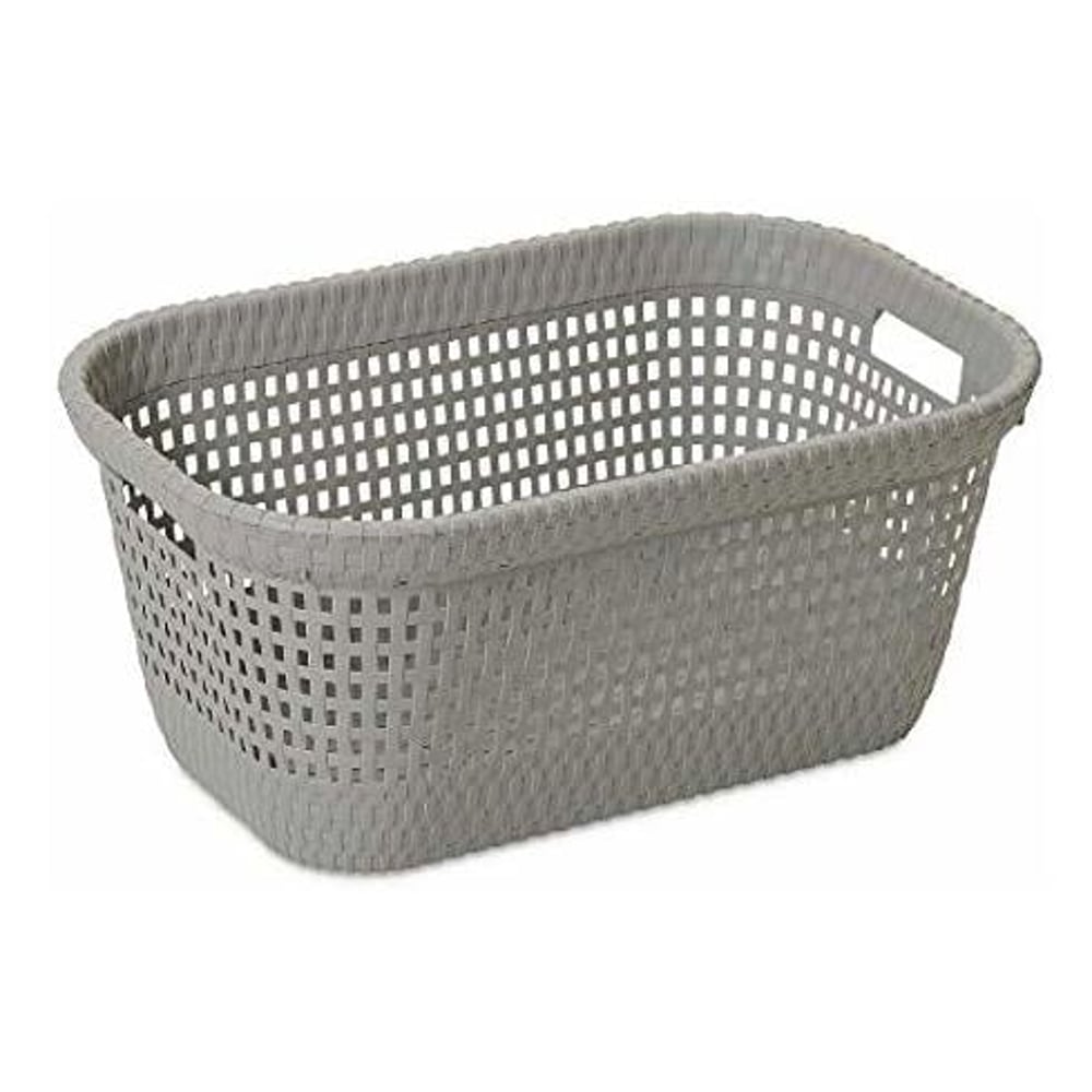 Dea Home Rattan Laundry Basket Grey 45 liter