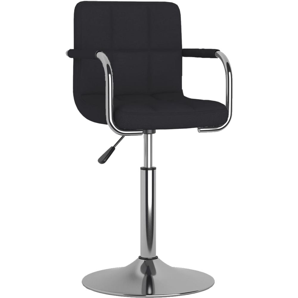 Vidaxl Bar Stool Black Fabric