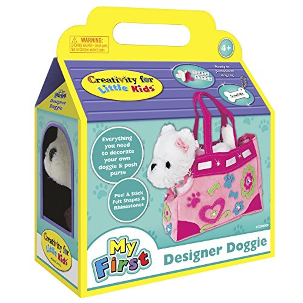 Creativity For Kids Designer Doggie - Decorate And Play, Plush Dog Toy And Carrier Purse Creativity For Kids Designer Doggie - Decorate And Play, Plush Dog Toy And Carrier Purse