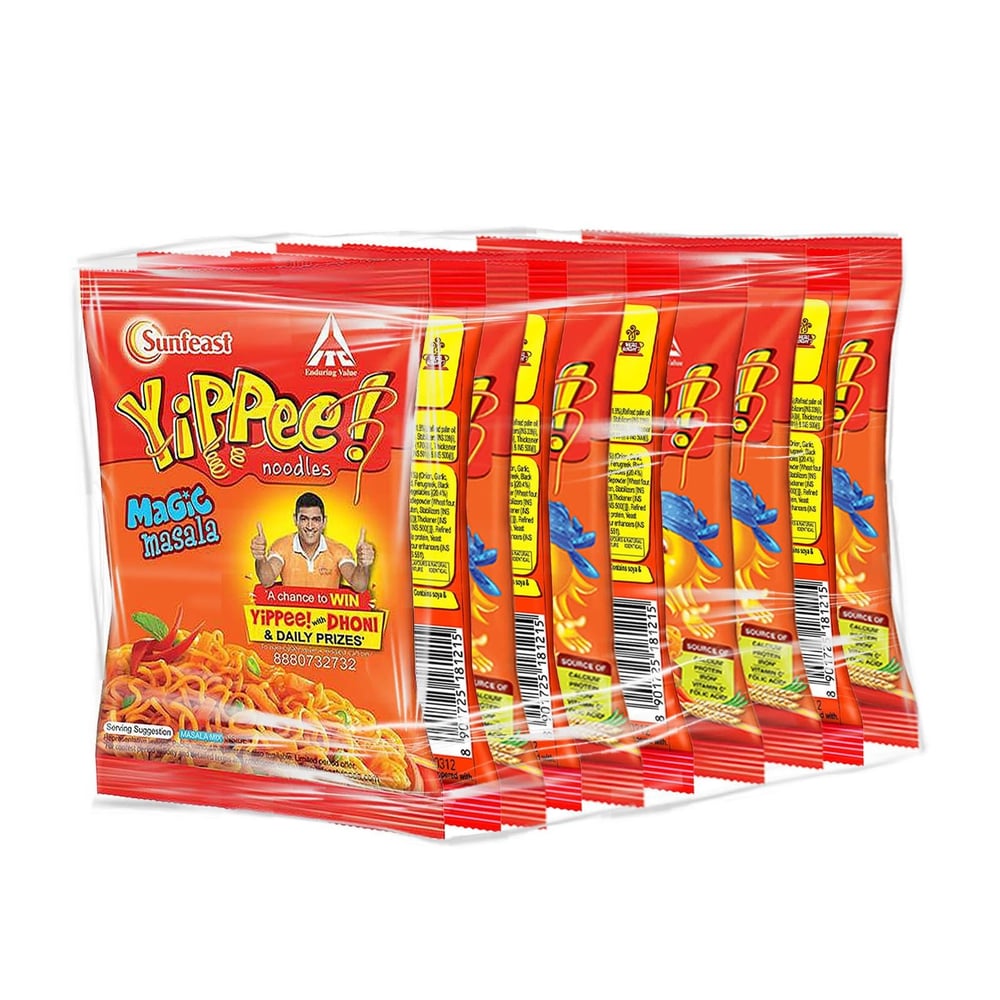Sunfeast Noodles - Yippee Noodles Magic Masala 60g (Pack of 10)