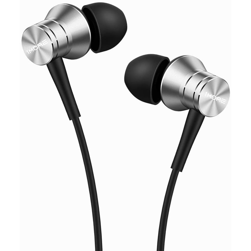 1more E1009 Piston Fit Wired Earphone With Noise Isolation Durable In-ear Headphone Pure Sound Deep Bass Phone Control With Mic 3.5mm Jack - Silver 1more E1009 Piston Fit Wired Earphone With Noise Isolation Durable In-ear Headphone Pure Sound Deep Bass Phone Control With Mic 3.5mm Jack - Silver