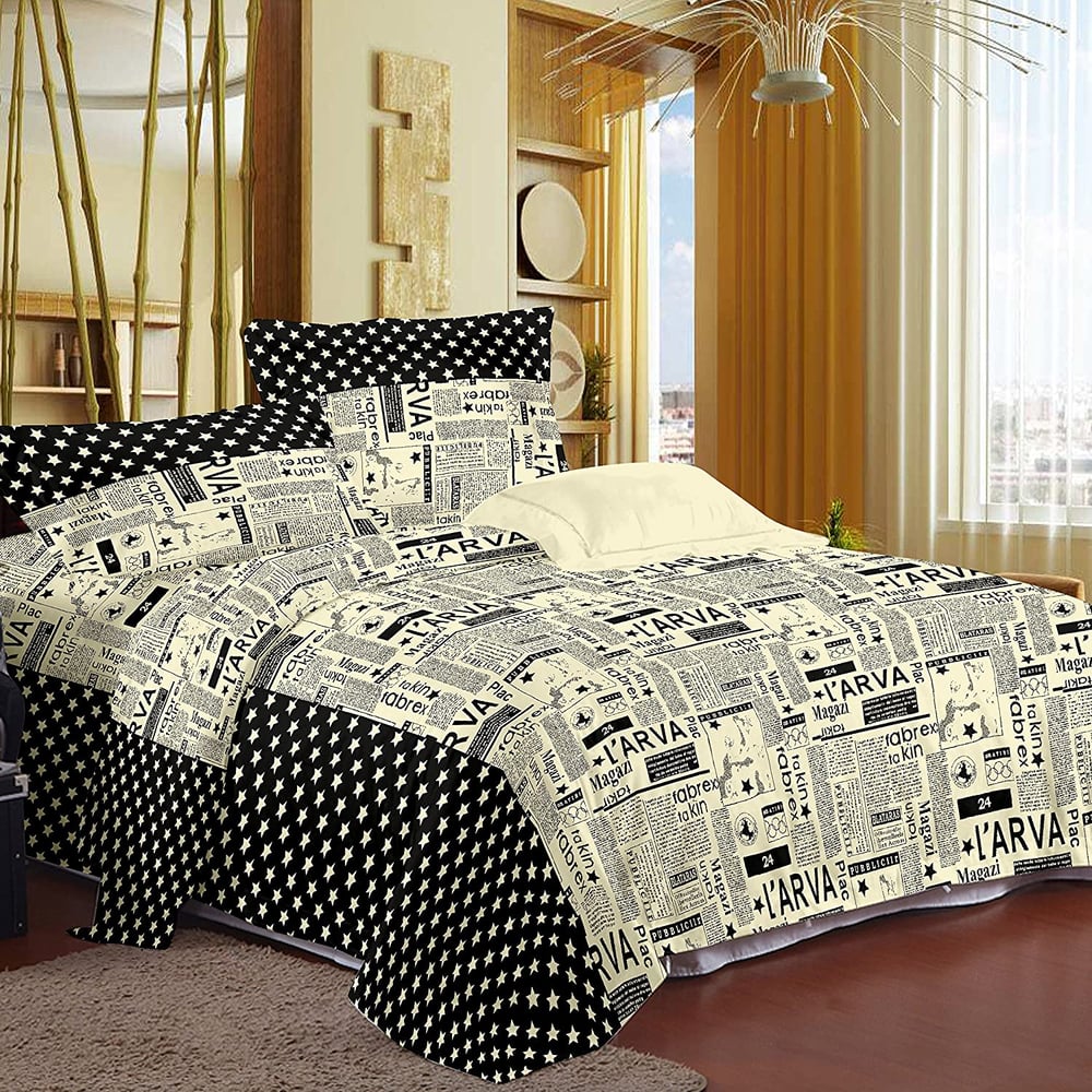 Story@Home Double Bedsheet Set, Multi-Colour, 225 cm X 270 cm, Fe1104, Set of 3 Story@Home Double Bedsheet Set, Multi-Colour, 225 cm X 270 cm, Fe1104, Set of 3