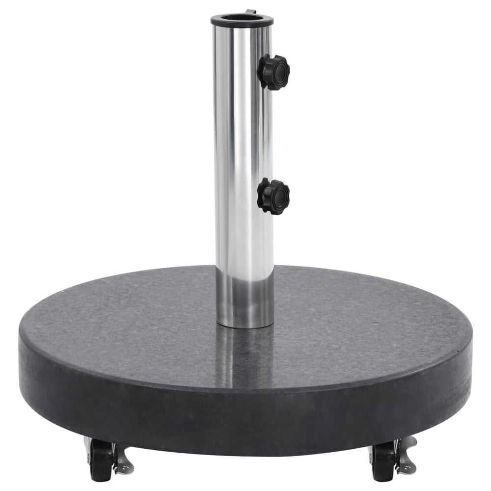 Vidaxl Parasol Base Granite 30 Kg Round Black