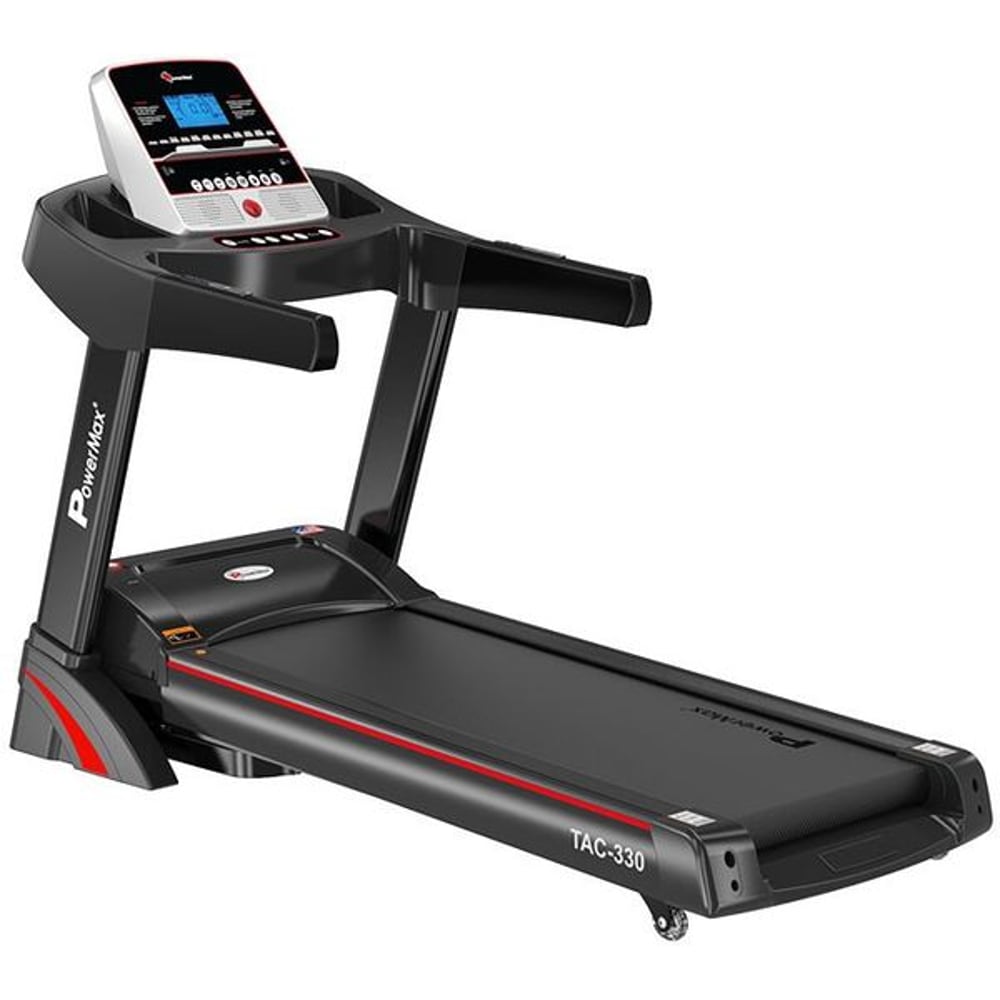 PowerMax Fitness TAC-330 (3.0 HP) Semi-Commercial AC Motorized Treadmill with Semi-Auto Lubricating PowerMax Fitness TAC-330 (3.0 HP) Semi-Commercial AC Motorized Treadmill with Semi-Auto Lubricating