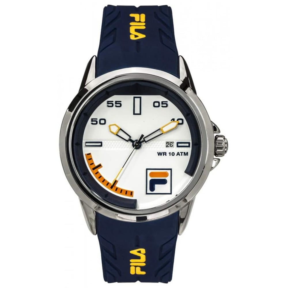 Fila - F Racer Analog Wrist Watch Silicone Strap for Men 38-170-002 Fila - F Racer Analog Wrist Watch Silicone Strap for Men 38-170-002