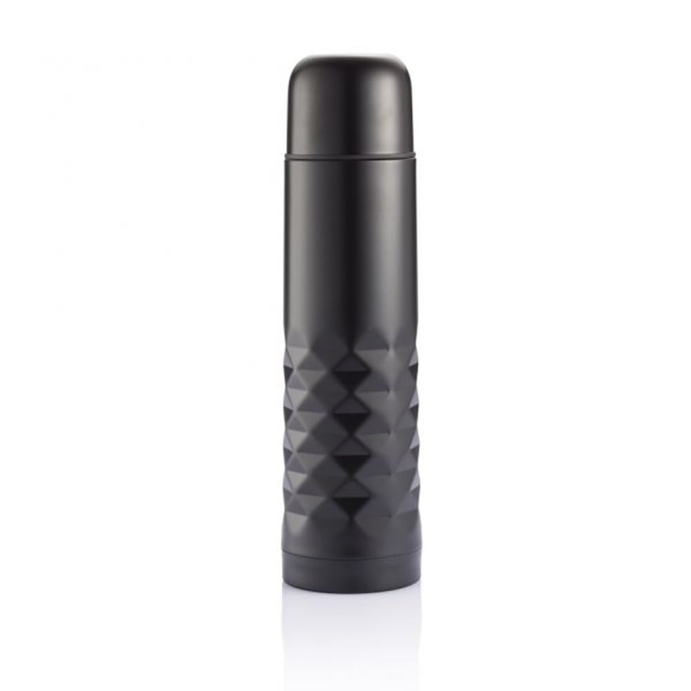 Hans Larsen Double Walled Stainless Steel Flask Black 500ml Hans Larsen Double Walled Stainless Steel Flask Black 500ml