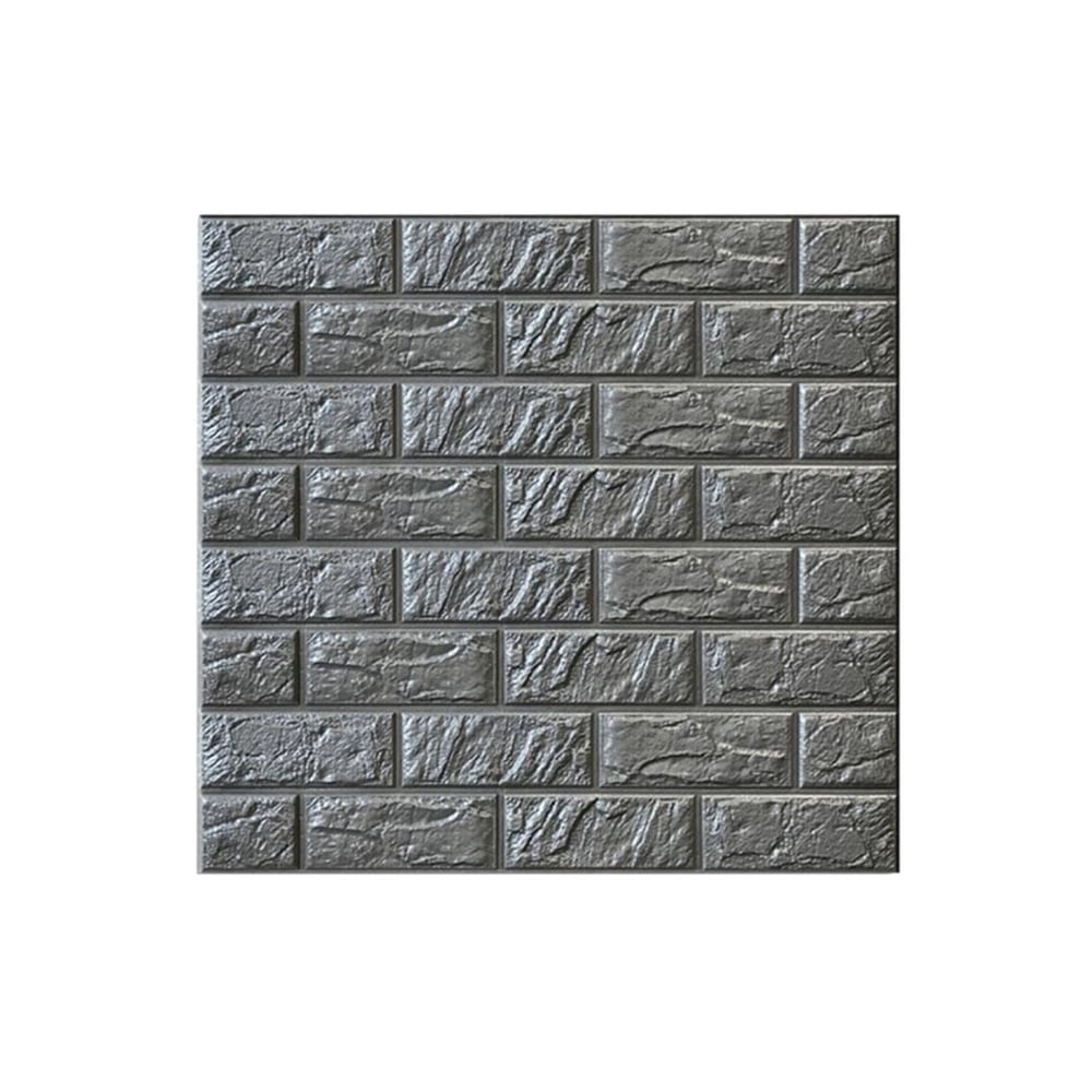 Urban Utility DIY 3D Brick Wall Sticker For Living Room & Bedroom (Grey)