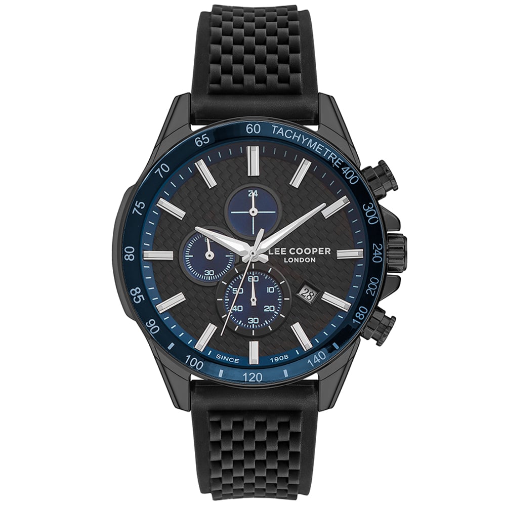 Lee Cooper Men's Multi Function Black Dial Watch - Lc07341.651 Lee Cooper Men's Multi Function Black Dial Watch - Lc07341.651