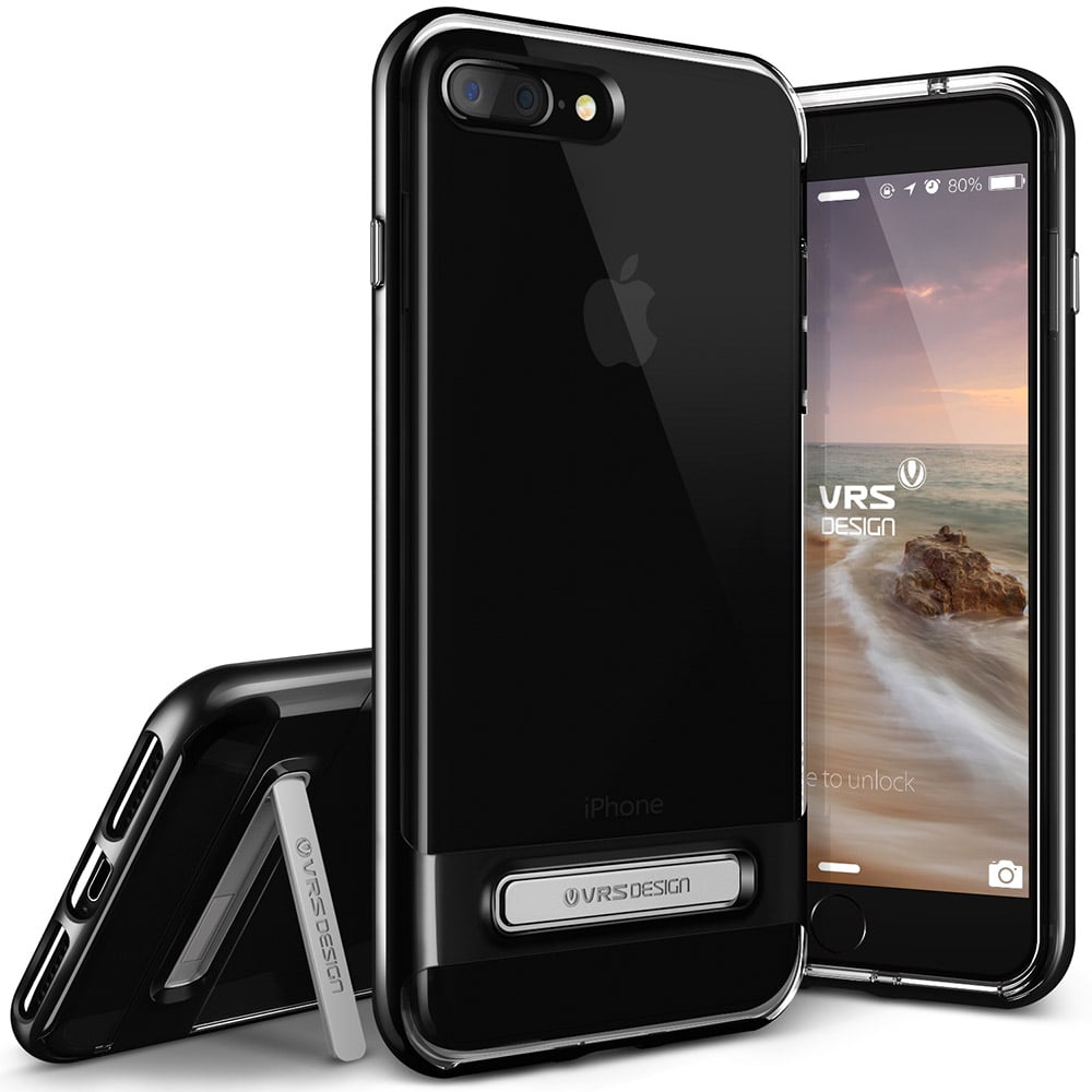 Vrs Design Iphone 7 Plus Crystal Bumper Cover/case - Jet Black