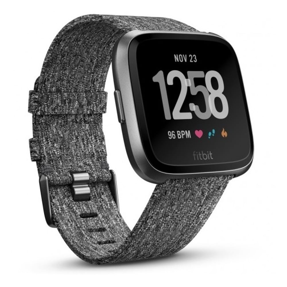 Fitbit Versa Fitness Watch Special Edition Charcoal Woven/Graphite Aluminum Fitbit Versa Fitness Watch Special Edition Charcoal Woven/Graphite Aluminum
