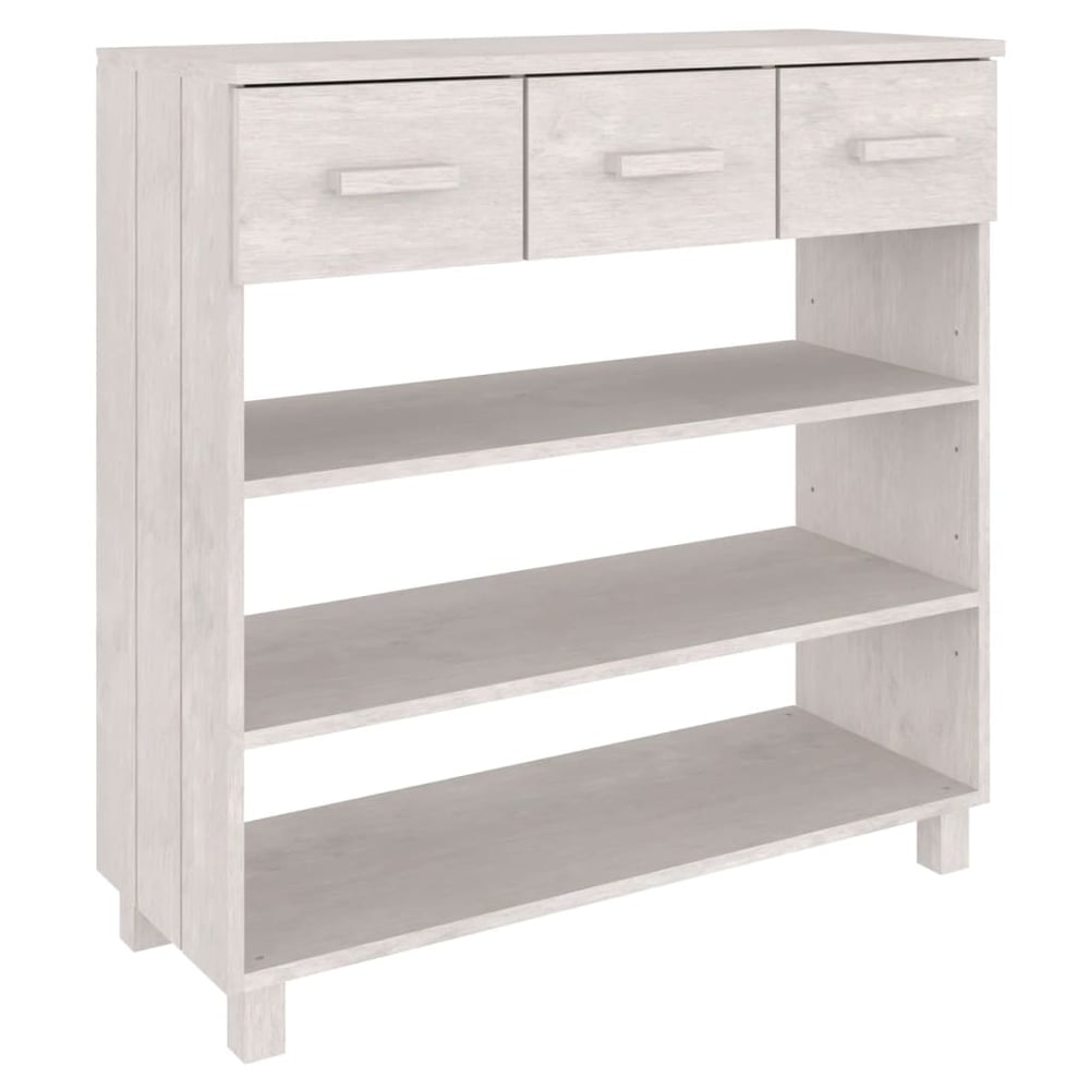 vidaXL Console Table HAMAR White 90x35x90 cm Solid Wood Pine vidaXL Console Table HAMAR White 90x35x90 cm Solid Wood Pine