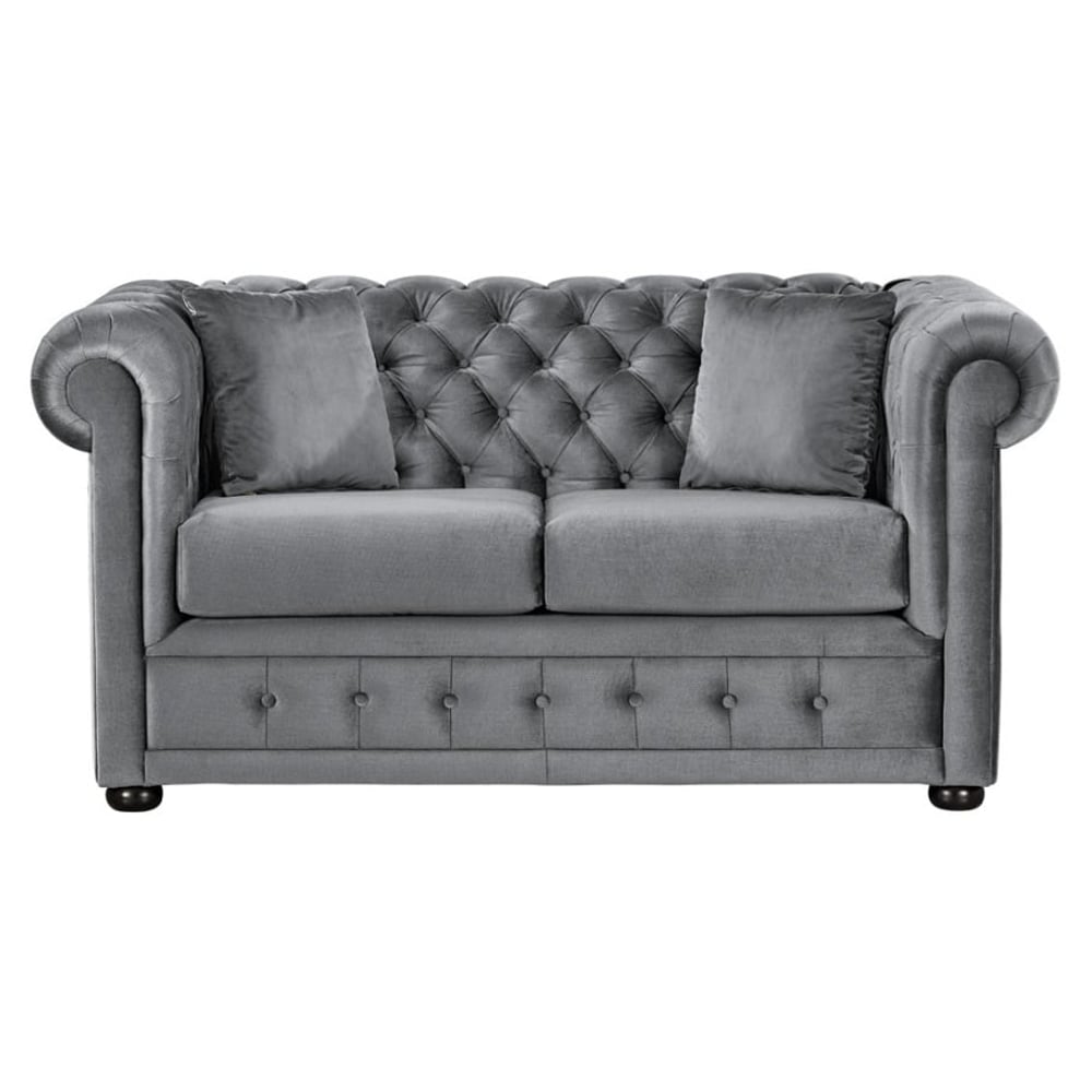Royal Furniture Opera 2 Seater Sofa 160 x 92 x 80 cm Upholsted Fabric Grey